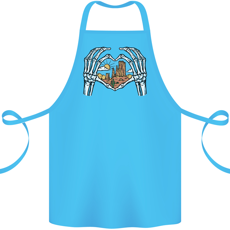Love the Desert Safari Sand Cruising Cotton Apron 100% Organic Turquoise