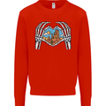 Love the Desert Safari Sand Cruising Kids Sweatshirt Jumper Bright Red