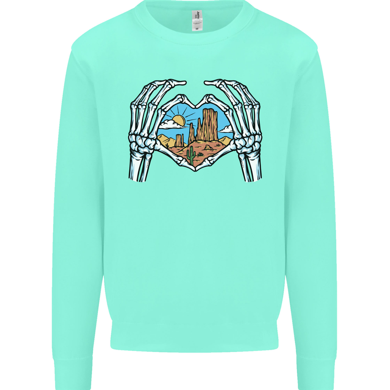 Love the Desert Safari Sand Cruising Kids Sweatshirt Jumper Peppermint