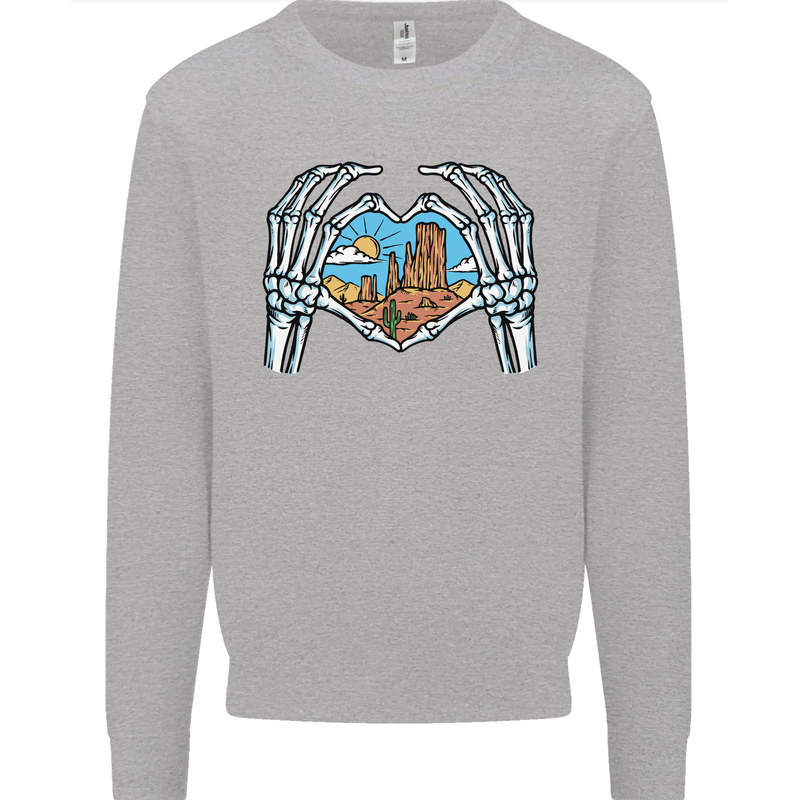 Love the Desert Safari Sand Cruising Kids Sweatshirt Jumper Sports Grey