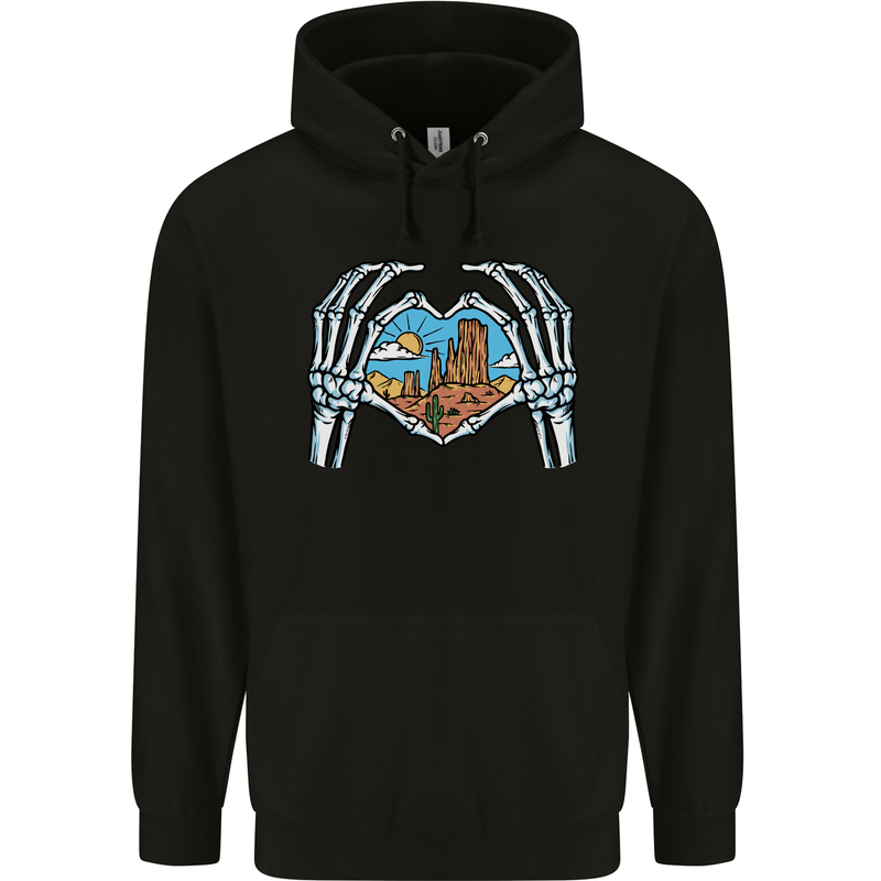 Love the Desert Safari Sand Cruising Mens 80% Cotton Hoodie Black