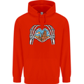 Love the Desert Safari Sand Cruising Mens 80% Cotton Hoodie Bright Red