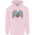 Love the Desert Safari Sand Cruising Mens 80% Cotton Hoodie Light Pink