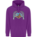 Love the Desert Safari Sand Cruising Mens 80% Cotton Hoodie Purple