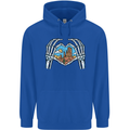 Love the Desert Safari Sand Cruising Mens 80% Cotton Hoodie Royal Blue
