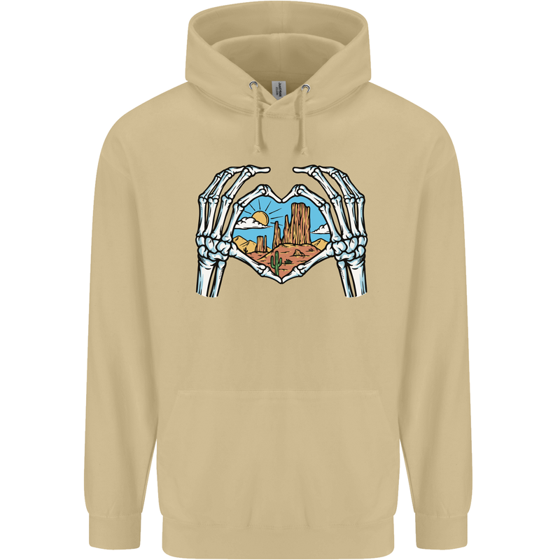 Love the Desert Safari Sand Cruising Mens 80% Cotton Hoodie Sand