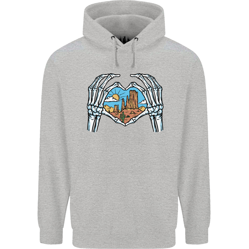 Love the Desert Safari Sand Cruising Mens 80% Cotton Hoodie Sports Grey