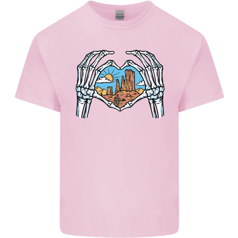 Love the Desert Safari Sand Cruising Mens Cotton T-Shirt Tee Top Light Pink
