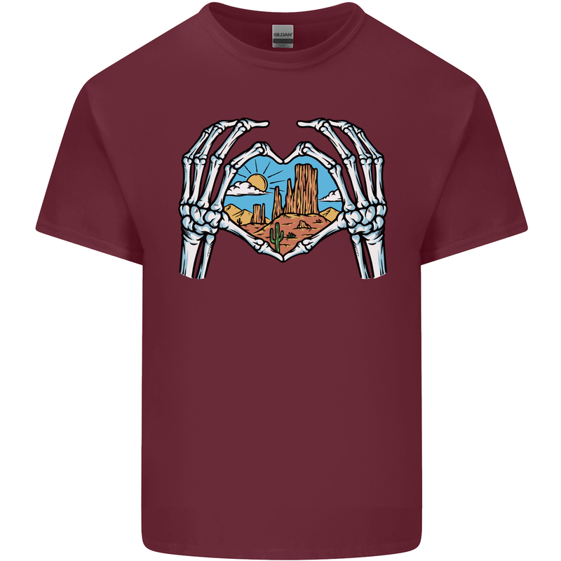 Love the Desert Safari Sand Cruising Mens Cotton T-Shirt Tee Top Maroon