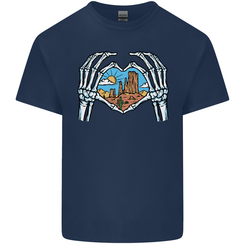 Love the Desert Safari Sand Cruising Mens Cotton T-Shirt Tee Top Navy Blue