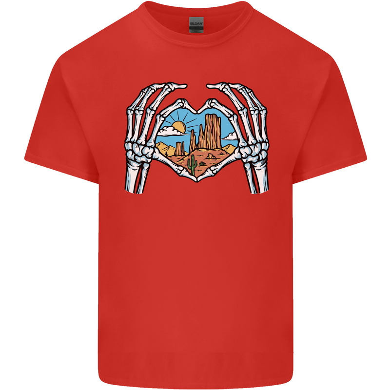 Love the Desert Safari Sand Cruising Mens Cotton T-Shirt Tee Top Red