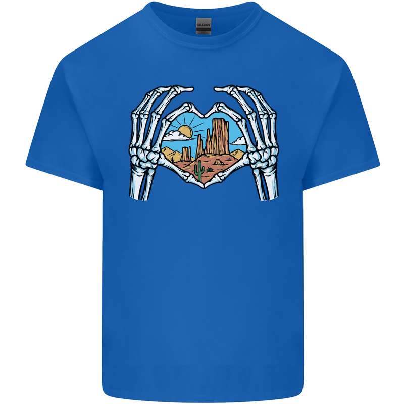 Love the Desert Safari Sand Cruising Mens Cotton T-Shirt Tee Top Royal Blue