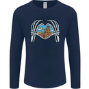 Love the Desert Safari Sand Cruising Mens Long Sleeve T-Shirt Navy Blue