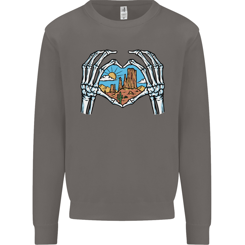 Love the Desert Safari Sand Cruising Mens Sweatshirt Jumper Charcoal