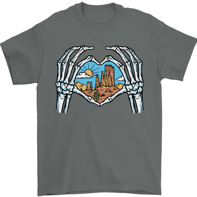 Love the Desert Safari Sand Cruising Mens T-Shirt Cotton Gildan Charcoal