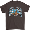 Love the Desert Safari Sand Cruising Mens T-Shirt Cotton Gildan Dark Chocolate