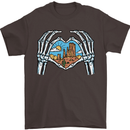 Love the Desert Safari Sand Cruising Mens T-Shirt Cotton Gildan Dark Chocolate