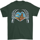 Love the Desert Safari Sand Cruising Mens T-Shirt Cotton Gildan Forest Green