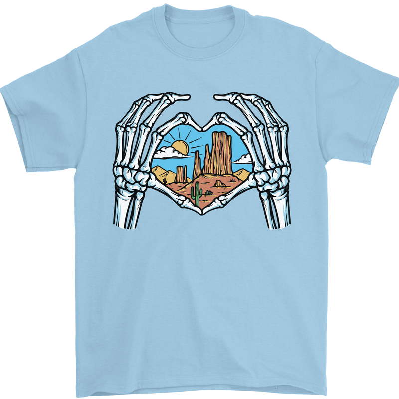 Love the Desert Safari Sand Cruising Mens T-Shirt Cotton Gildan Light Blue