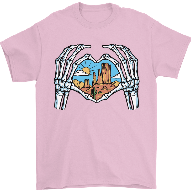 Love the Desert Safari Sand Cruising Mens T-Shirt Cotton Gildan Light Pink