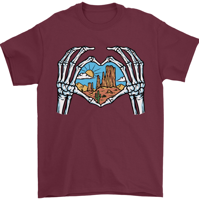 Love the Desert Safari Sand Cruising Mens T-Shirt Cotton Gildan Maroon