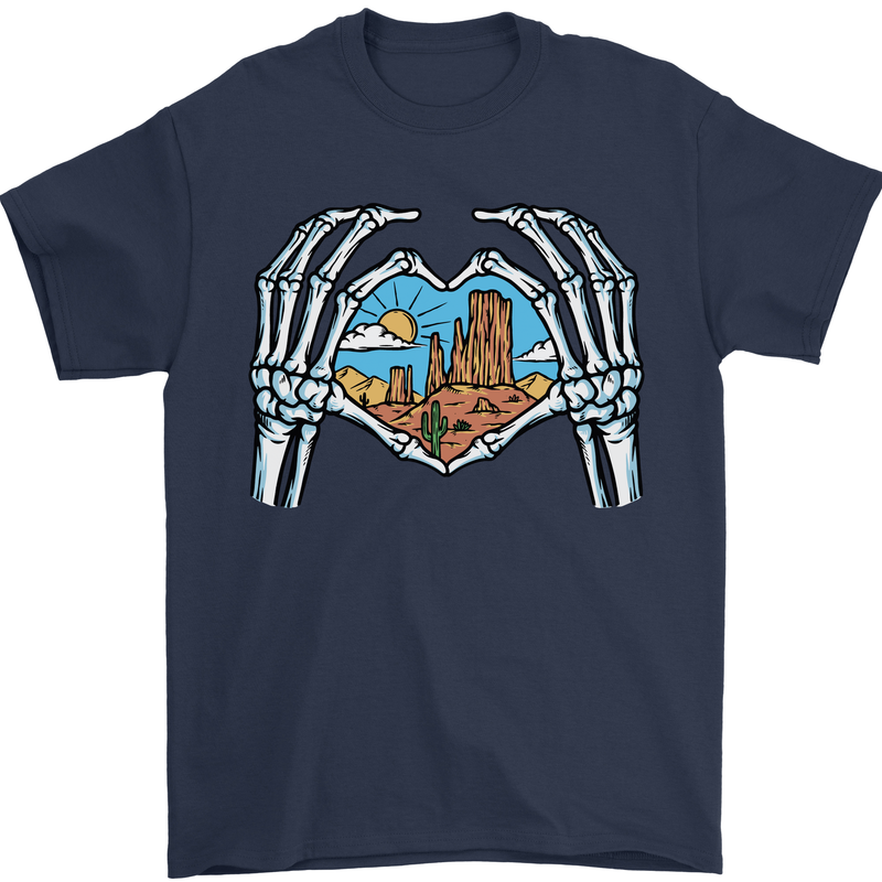 Love the Desert Safari Sand Cruising Mens T-Shirt Cotton Gildan Navy Blue