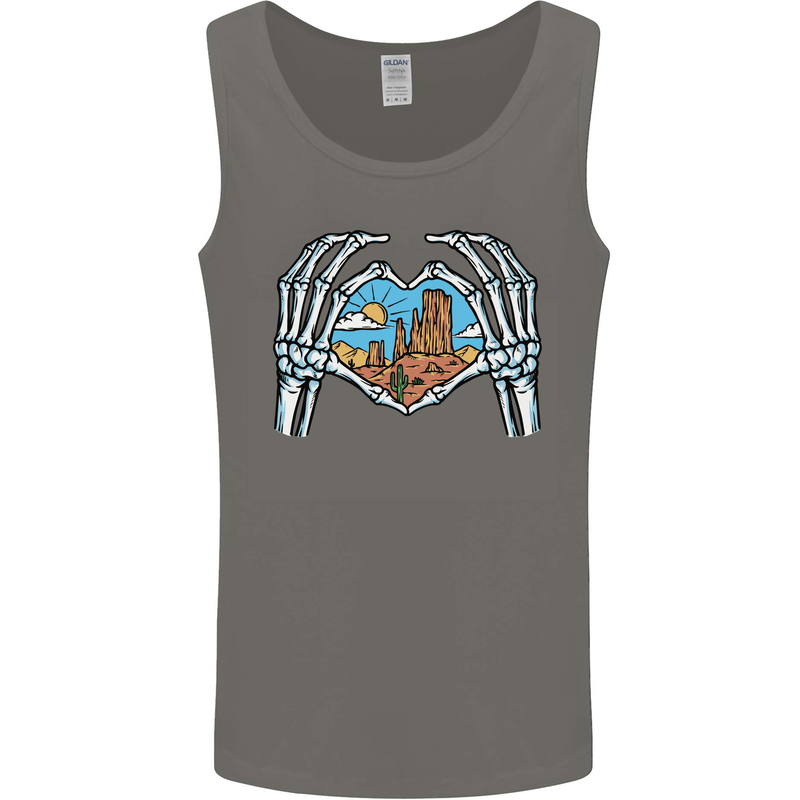 Love the Desert Safari Sand Cruising Mens Vest Tank Top Charcoal