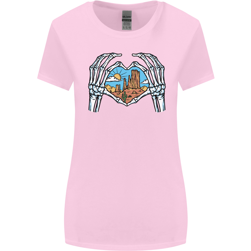 Love the Desert Safari Sand Cruising Womens Wider Cut T-Shirt Light Pink