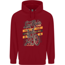 Low Rider Classic Chopper Biker Motorcycle Childrens Kids Hoodie Red
