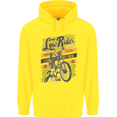Low Rider Classic Chopper Biker Motorcycle Childrens Kids Hoodie Yellow