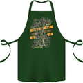 Low Rider Classic Chopper Biker Motorcycle Cotton Apron 100% Organic Forest Green