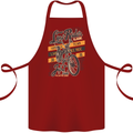 Low Rider Classic Chopper Biker Motorcycle Cotton Apron 100% Organic Maroon