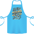 Low Rider Classic Chopper Biker Motorcycle Cotton Apron 100% Organic Turquoise