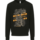 Low Rider Classic Chopper Biker Motorcycle Kids Sweatshirt Jumper Black