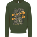 Low Rider Classic Chopper Biker Motorcycle Kids Sweatshirt Jumper Forest Green