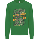 Low Rider Classic Chopper Biker Motorcycle Kids Sweatshirt Jumper Irish Green