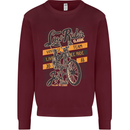 Low Rider Classic Chopper Biker Motorcycle Kids Sweatshirt Jumper Maroon