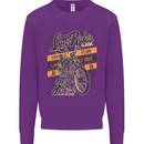Low Rider Classic Chopper Biker Motorcycle Kids Sweatshirt Jumper Purple