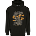 Low Rider Classic Chopper Biker Motorcycle Mens 80% Cotton Hoodie Black