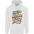 Low Rider Classic Chopper Biker Motorcycle Mens 80% Cotton Hoodie White