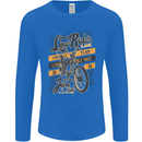Low Rider Classic Chopper Biker Motorcycle Mens Long Sleeve T-Shirt Royal Blue