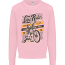 Low Rider Classic Chopper Biker Motorcycle Mens Sweatshirt Jumper Light Pink