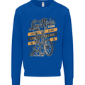 Low Rider Classic Chopper Biker Motorcycle Mens Sweatshirt Jumper Royal Blue