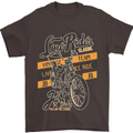 Low Rider Classic Chopper Biker Motorcycle Mens T-Shirt Cotton Gildan Dark Chocolate