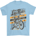 Low Rider Classic Chopper Biker Motorcycle Mens T-Shirt Cotton Gildan Light Blue