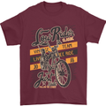 Low Rider Classic Chopper Biker Motorcycle Mens T-Shirt Cotton Gildan Maroon