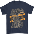 Low Rider Classic Chopper Biker Motorcycle Mens T-Shirt Cotton Gildan Navy Blue