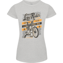 Low Rider Classic Chopper Biker Motorcycle Womens Petite Cut T-Shirt Sports Grey