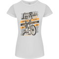 Low Rider Classic Chopper Biker Motorcycle Womens Petite Cut T-Shirt White