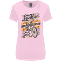 Low Rider Classic Chopper Biker Motorcycle Womens Wider Cut T-Shirt Light Pink
